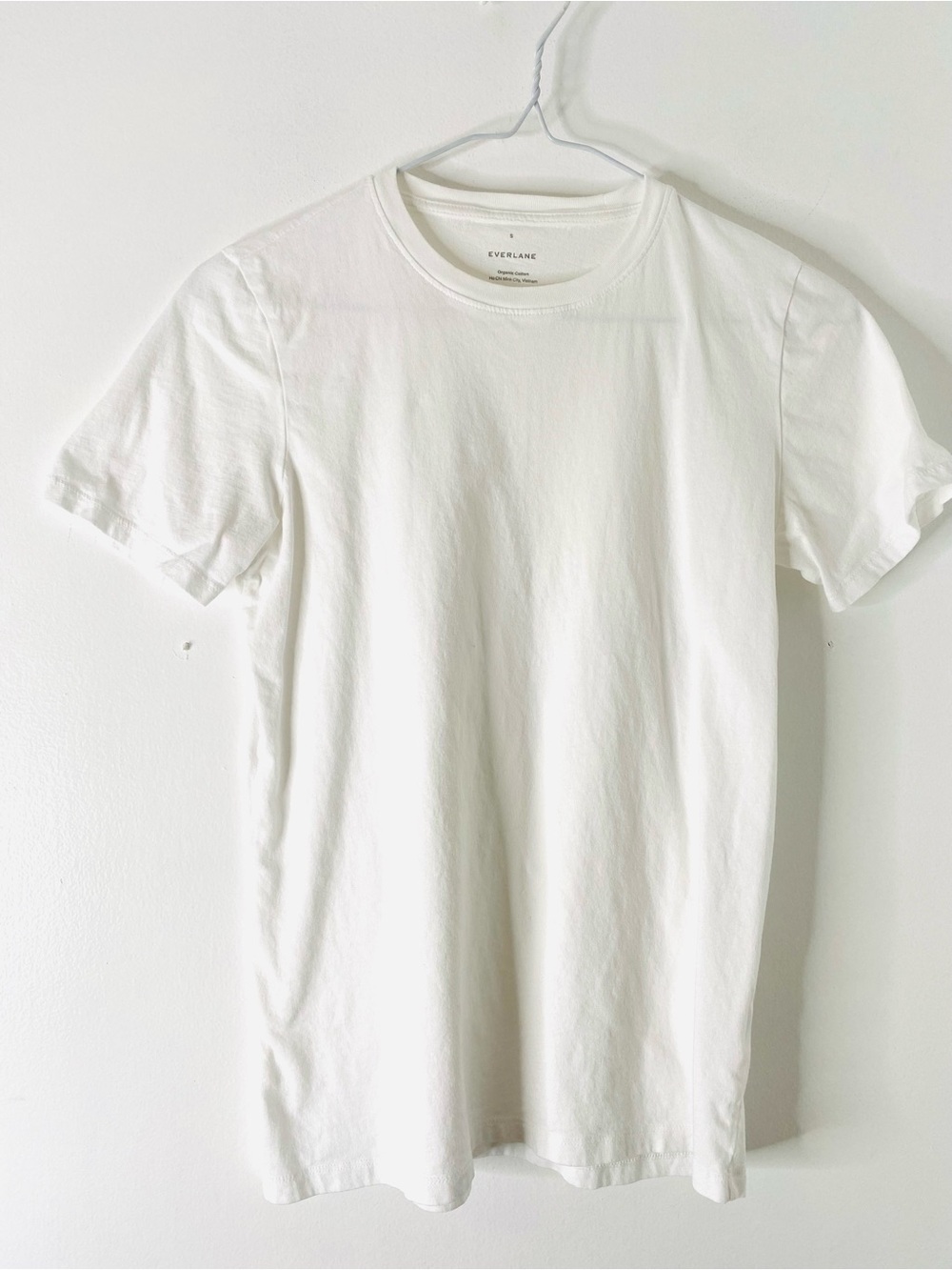 Everlane White Organic Cotton Crew Tee Relaxed Fit Short Sleeve Classic T Shirt